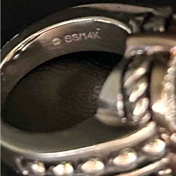 John Atencio sterling silver and rose gold ring. - Picture 5 of 5